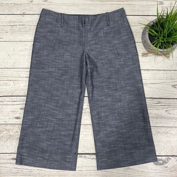 Gray Business Work Dress Cropped Pants - Picture 1 of 8